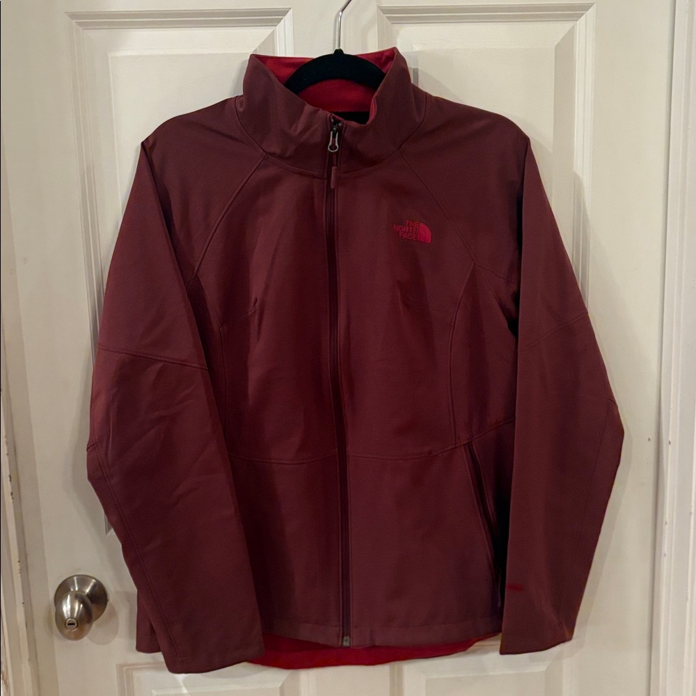 The North Face Maroon Softshell Jacket
